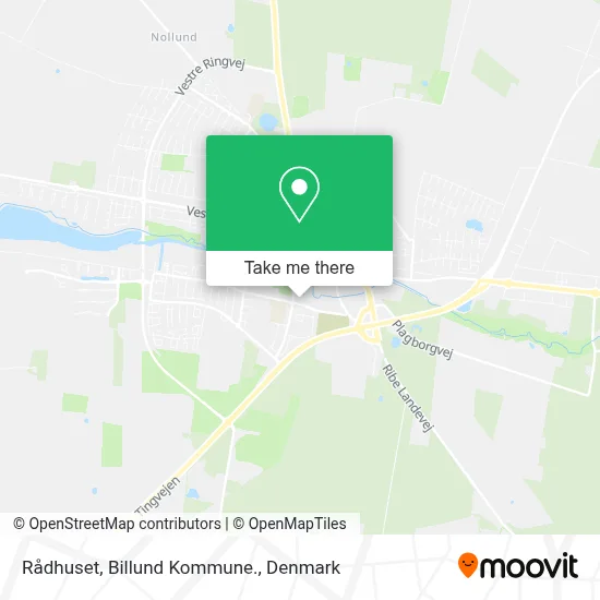 Rådhuset, Billund Kommune. map