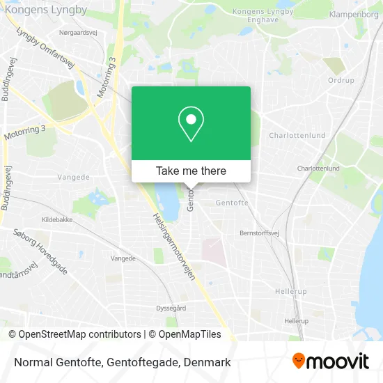 Normal Gentofte, Gentoftegade map