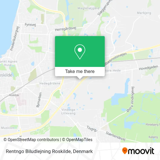 Rentngo Biludlejning Roskilde map