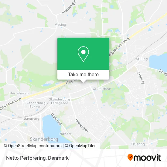 Netto Perforering map
