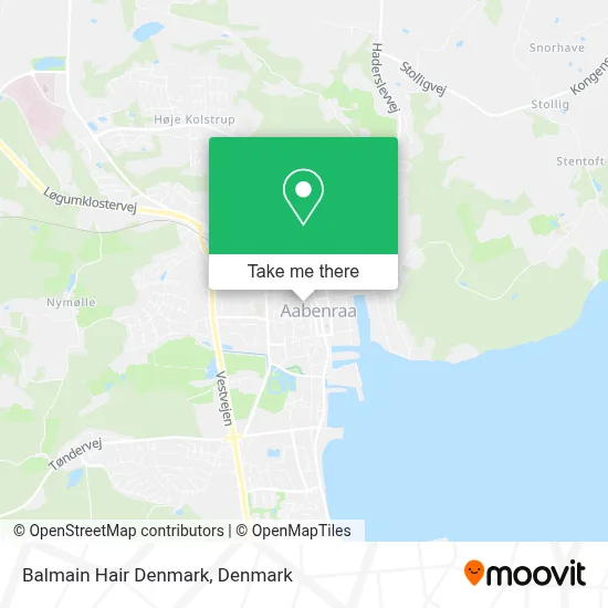 Balmain Hair Denmark map