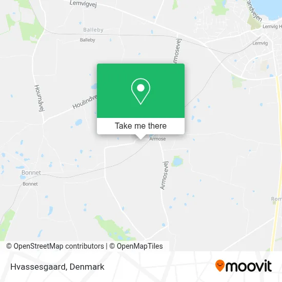 Hvassesgaard map