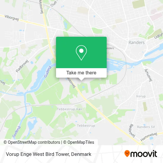 Vorup Enge West Bird Tower map