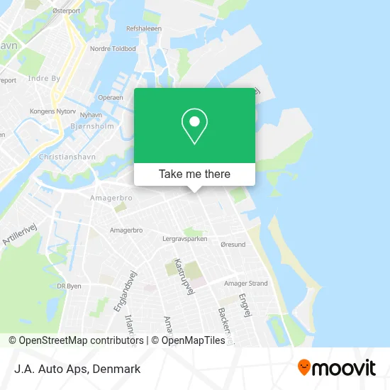J.A. Auto Aps map