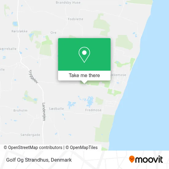 Golf Og Strandhus map