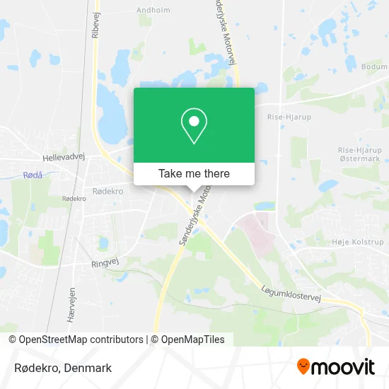 Rødekro map