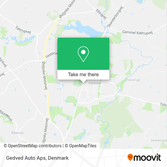 Gedved Auto Aps map