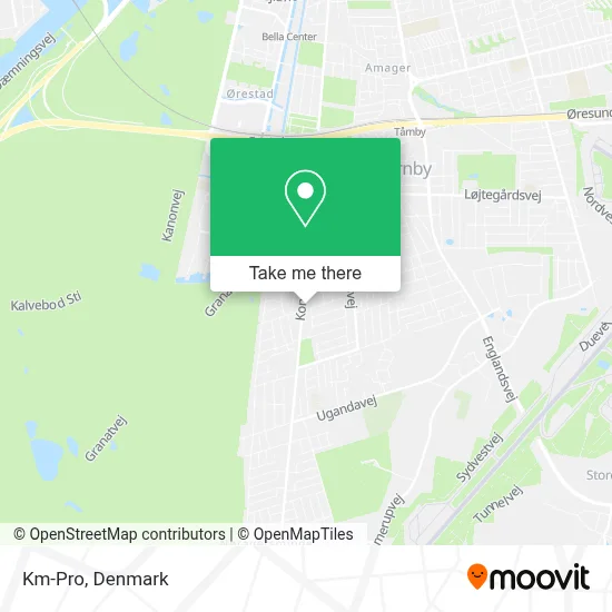 Km-Pro map