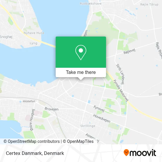 Certex Danmark map