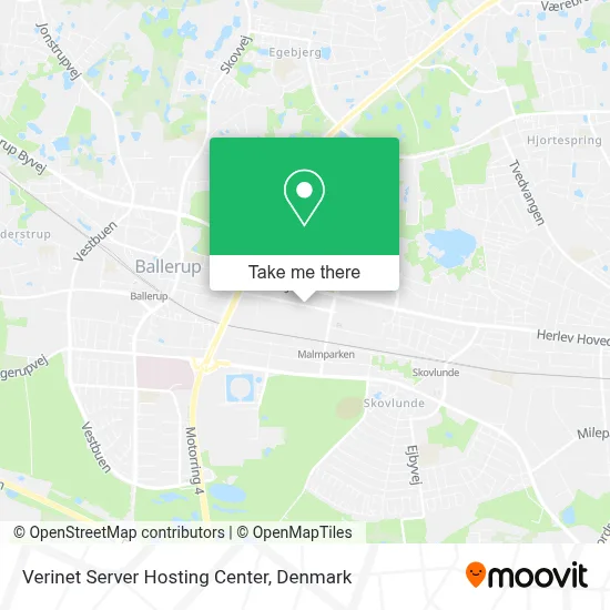 Verinet Server Hosting Center map