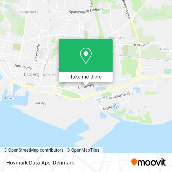 Hovmark Data Aps map