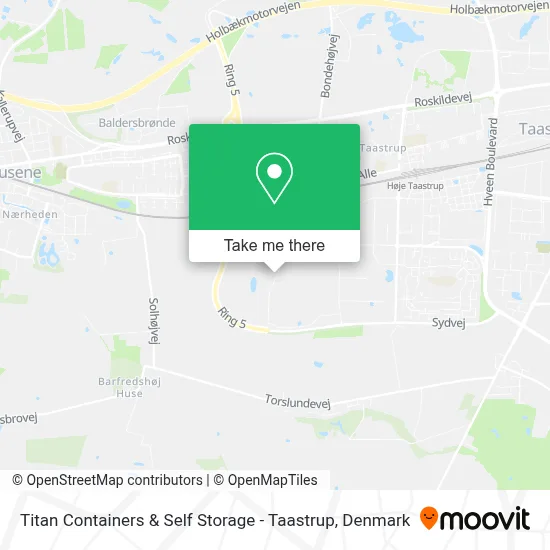 Titan Containers & Self Storage - Taastrup map