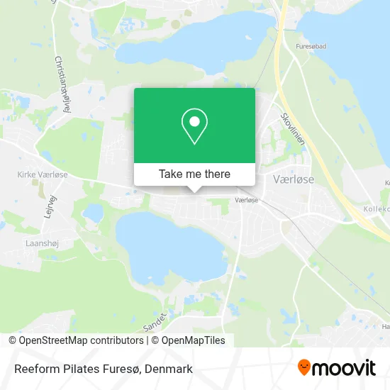 Reeform Pilates Furesø map