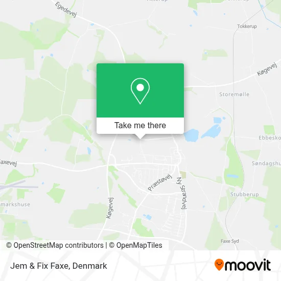 Jem & Fix Faxe map