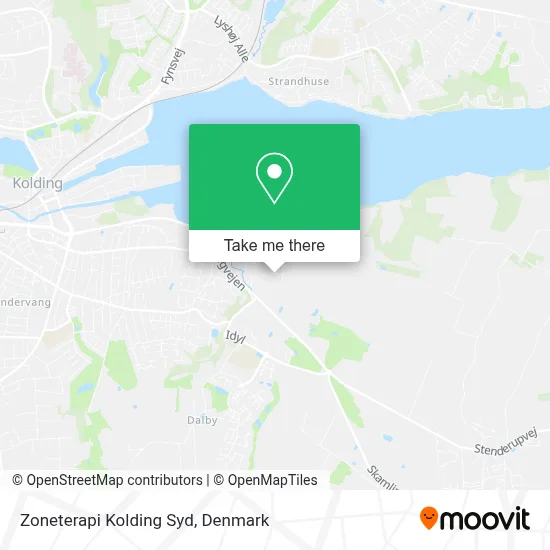 Zoneterapi Kolding Syd map