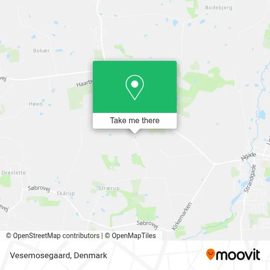Vesemosegaard map