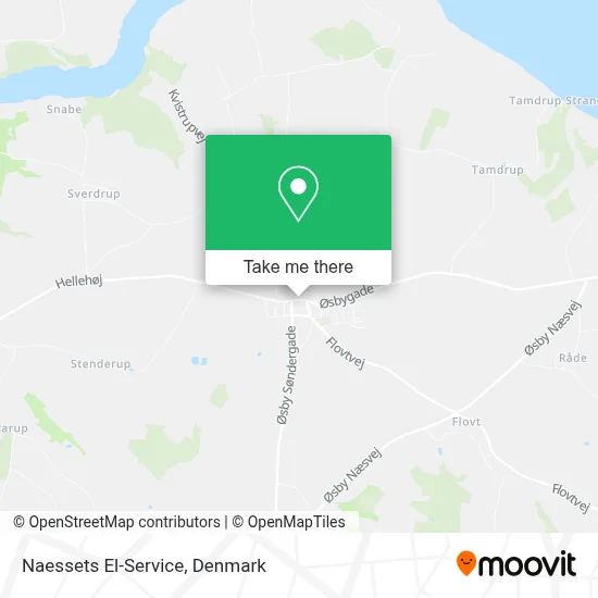 Naessets El-Service map