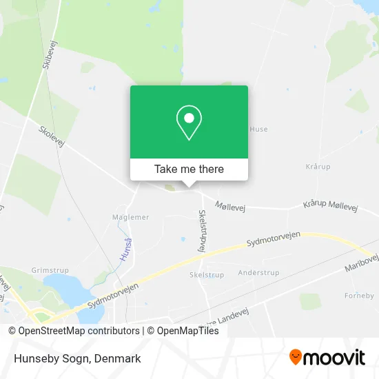 Hunseby Sogn map