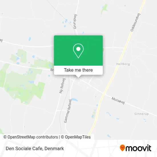 Den Sociale Cafe map