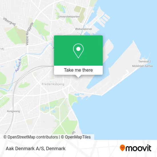 Aak Denmark A/S map
