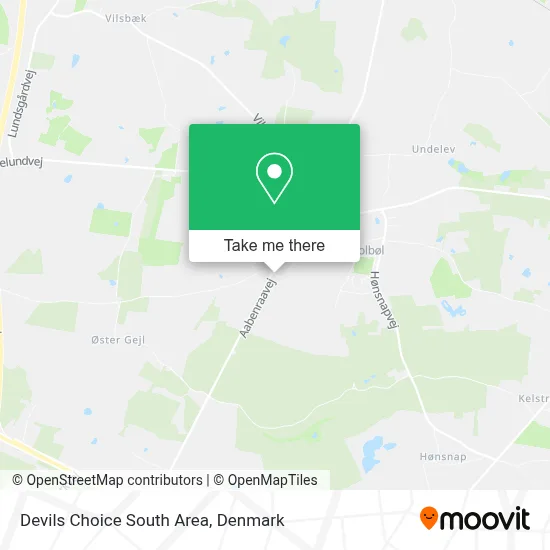 Devils Choice South Area map