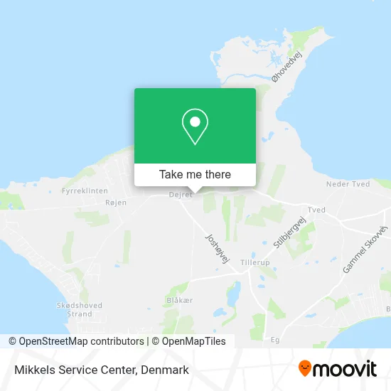 Mikkels Service Center map