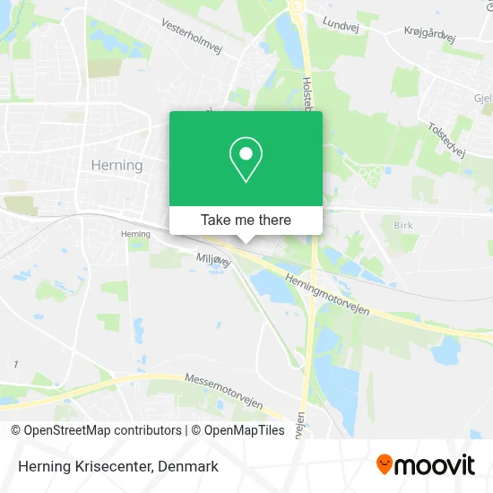 Herning Krisecenter map
