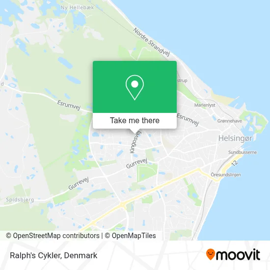 Ralph's Cykler map