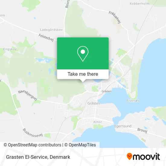 Grasten El-Service map