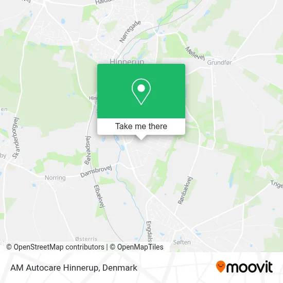 AM Autocare Hinnerup map