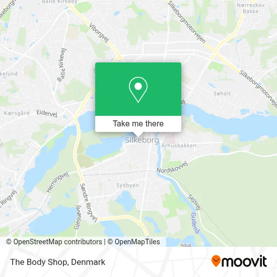 The Body Shop map
