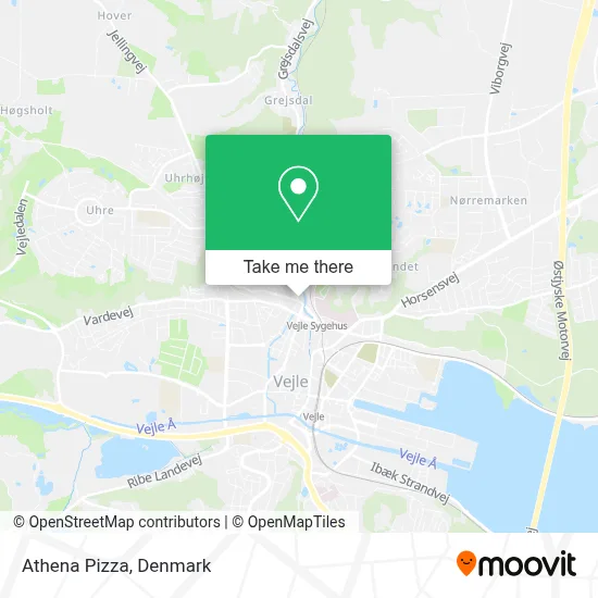 Athena Pizza map