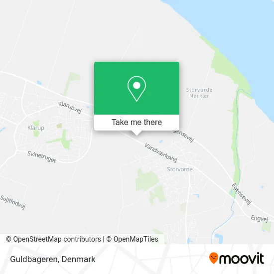 Guldbageren map