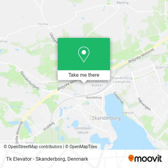 Tk Elevator - Skanderborg map