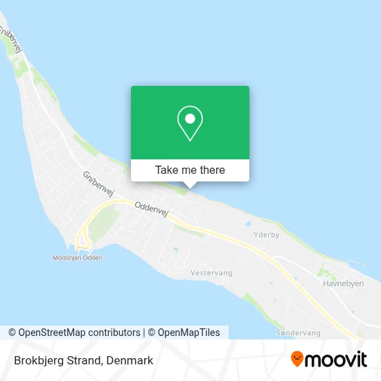 Brokbjerg Strand map