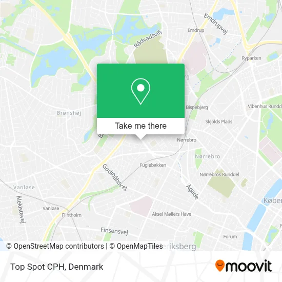 Top Spot CPH map