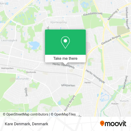 Kare Denmark map