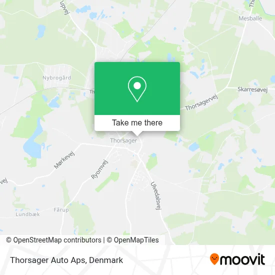 Thorsager Auto Aps map