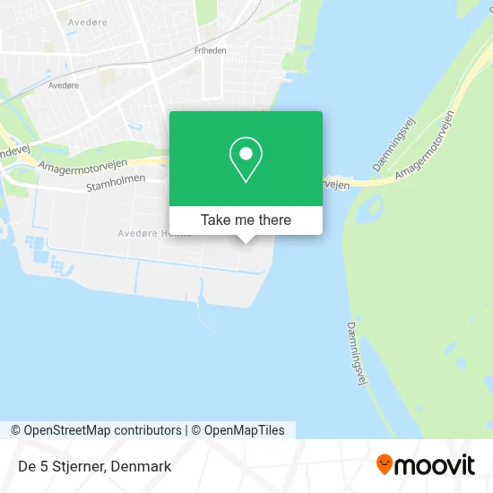 De 5 Stjerner map