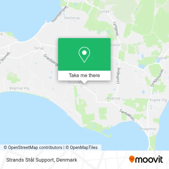 Strands Stål Support map