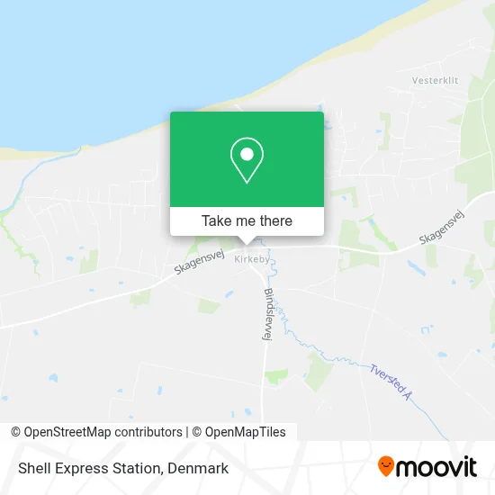 Shell Express Station map