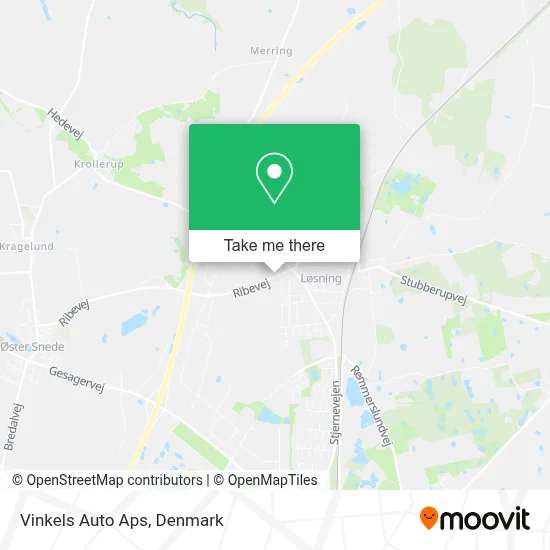 Vinkels Auto Aps map