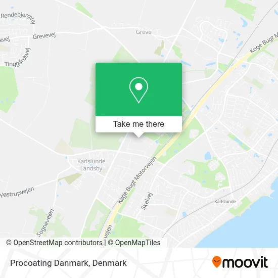 Procoating Danmark map