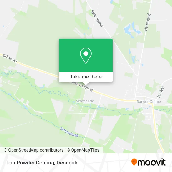 Iam Powder Coating map