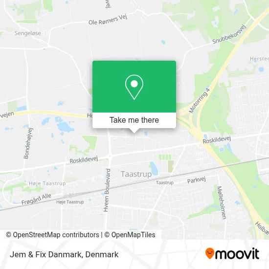 Jem & Fix Danmark map