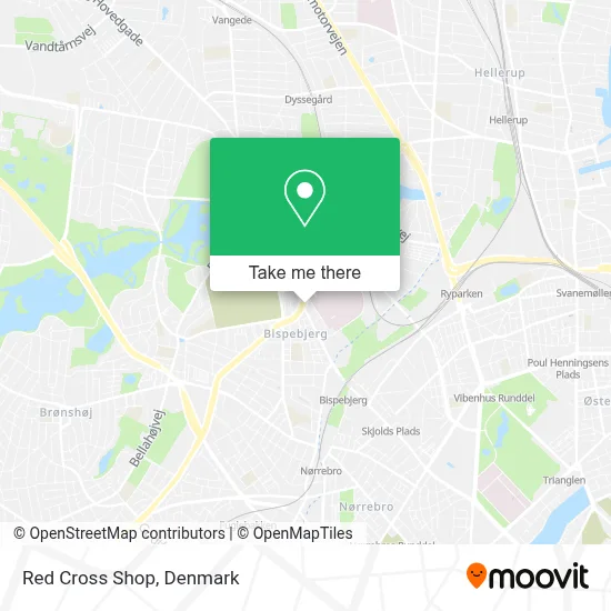 Røde Kors Butik map