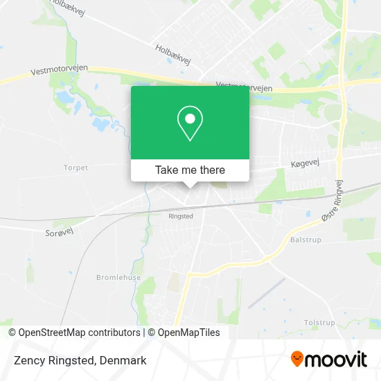Zency Ringsted map