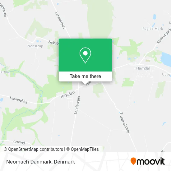 Neomach Danmark map