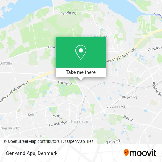 Genvand Aps map