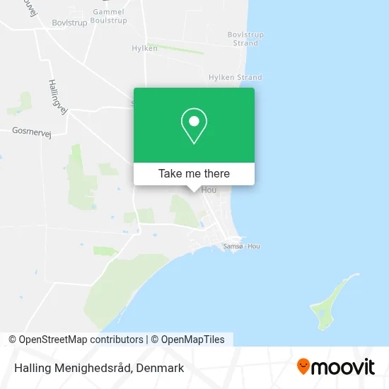 Halling Menighedsråd map